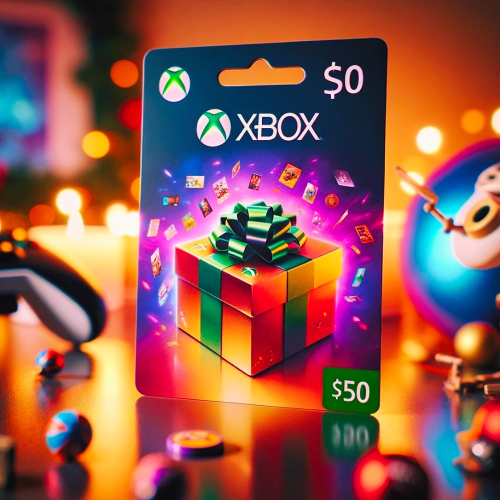 Image of an Xbox $50 Gift card